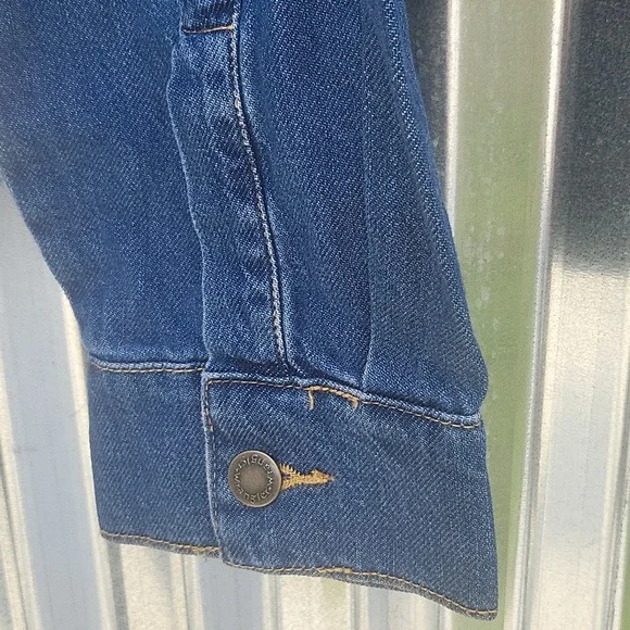Wrangler 4 button long sleeve lightweight denim jacket chest pockets XXL… - Picture 4 of 7